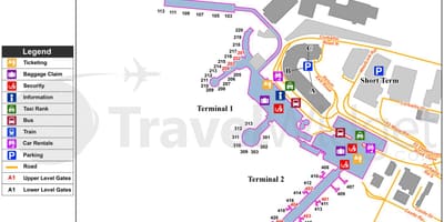 地图都柏林机场