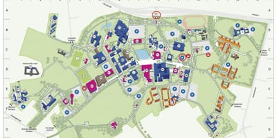 都柏林高中的校园地图