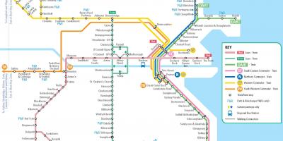 都柏林的公共交通地图